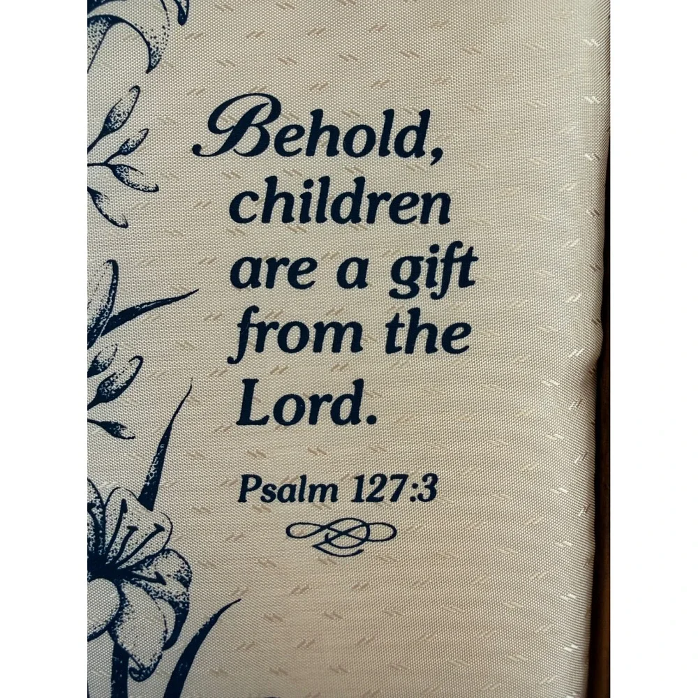 Vtg‎ Fish Enterprises Plaque Children Are A Gift From Lord Psalm 127 Wood Frame